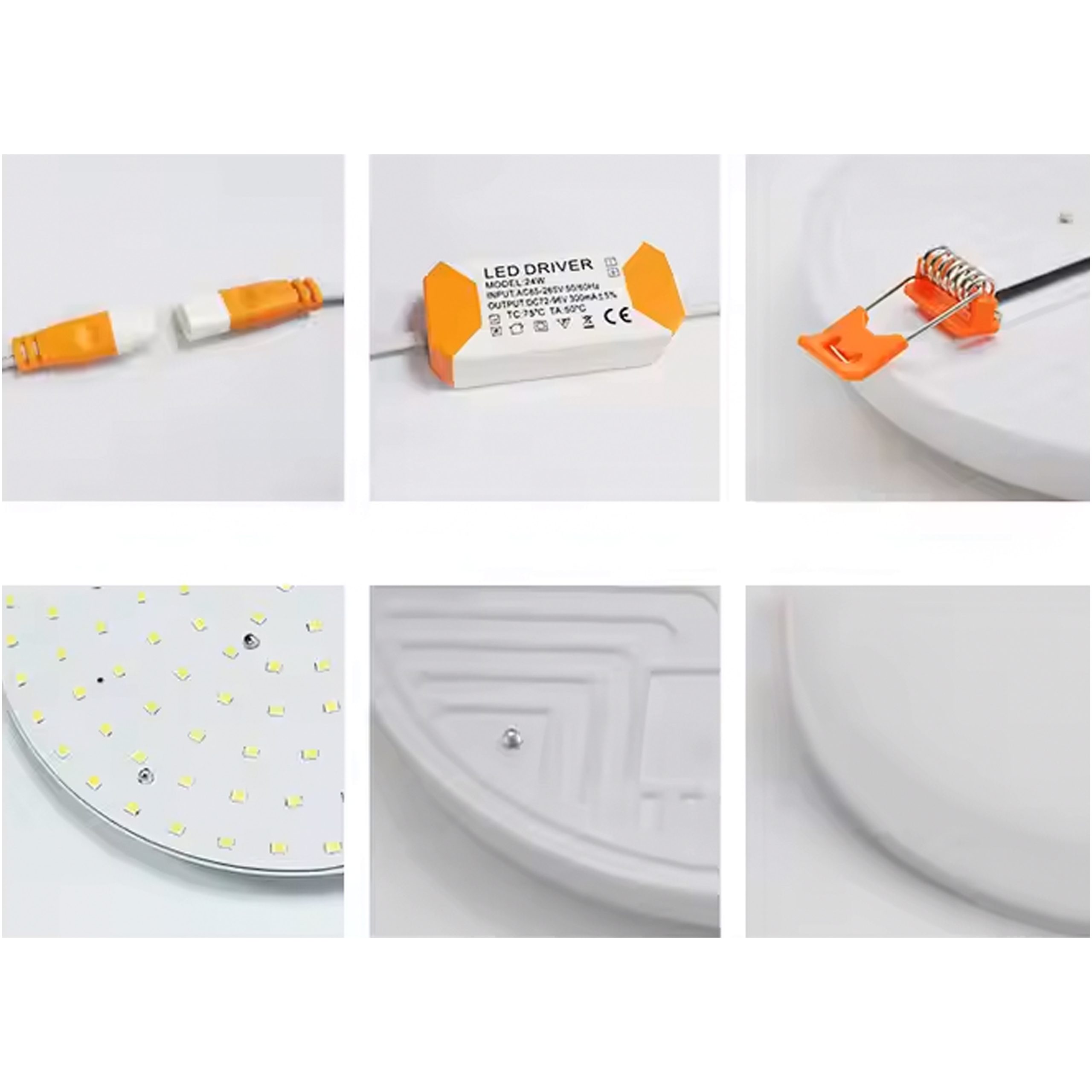 پنل گرد بدون فریم با فنر قابل تنظیم سری آبادیس 36 وات