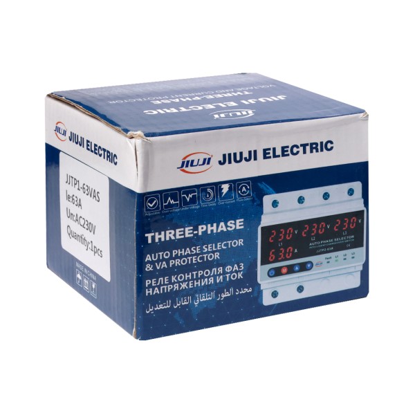 محافظ ولتاژ و جریان سه فاز 100 آمپر مدل JJTP۱-100VAS